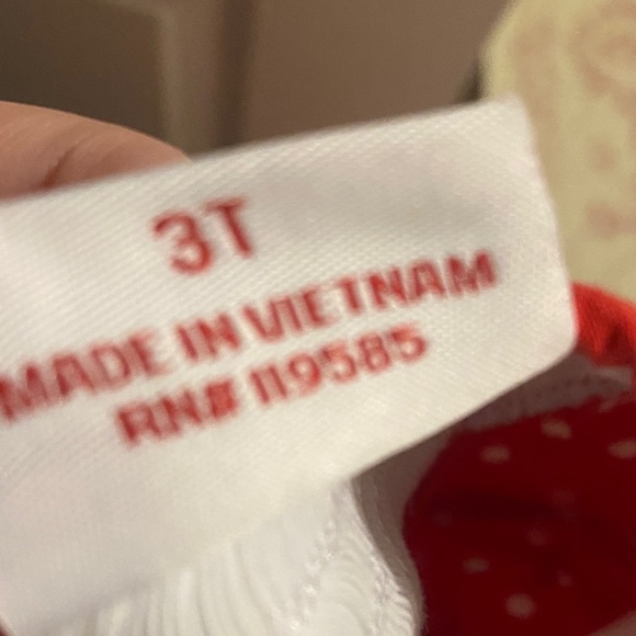 Mom & Me Smocked Christmas Tree Red Polka Dot Dress Size 3T - Picture 5 of 5